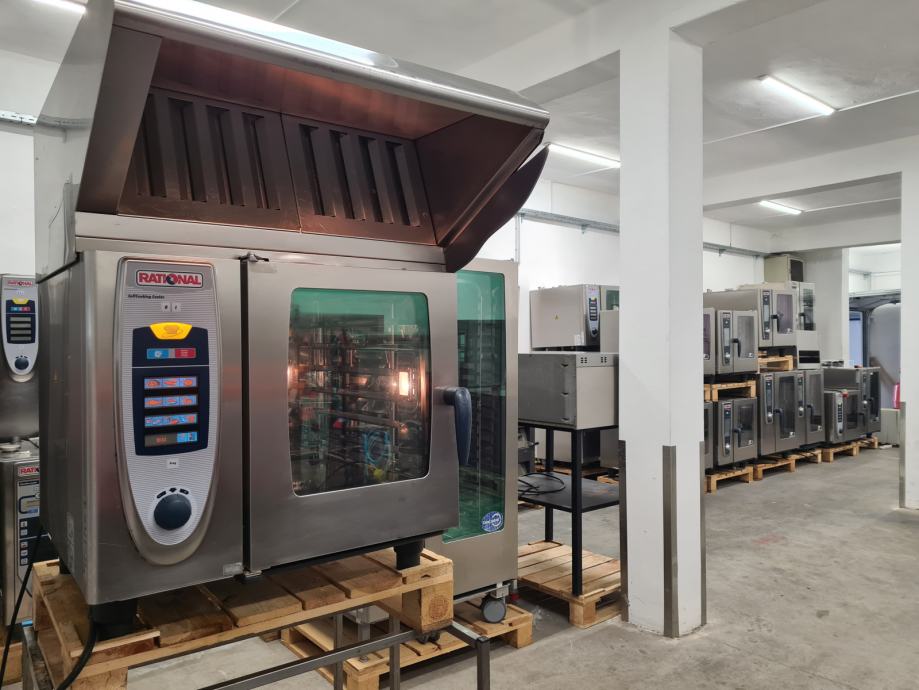 Rational Konvektomat Rational scc 6 pladnjev, levo odpiranje + ultravent napa